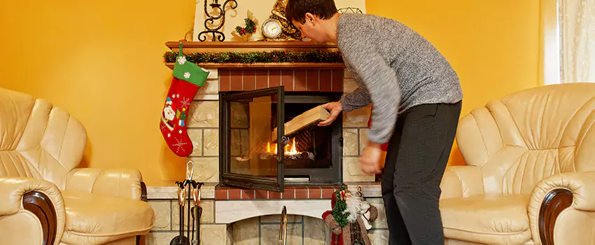 Rusted Metal Fireplace Restoration in Pine Bluff, Arkansas