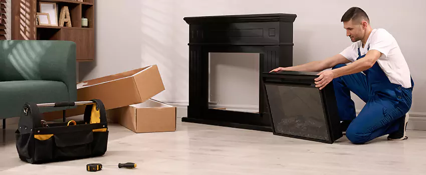 Old Rusted Metal Fireplace Repair And Replacement in Pine Bluff, AR